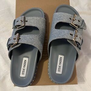 Steve Madden Varrick Denim Sandal-New